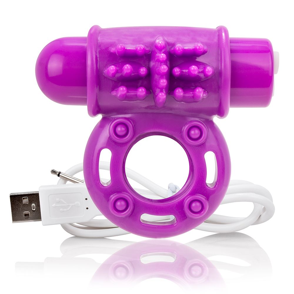 Screaming O Charged OWow Vibrating Cock Ring – Purple