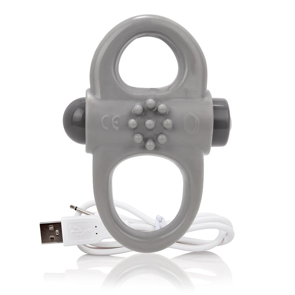 Screaming O Charged Yoga Vibrating Cock Ring – Grey