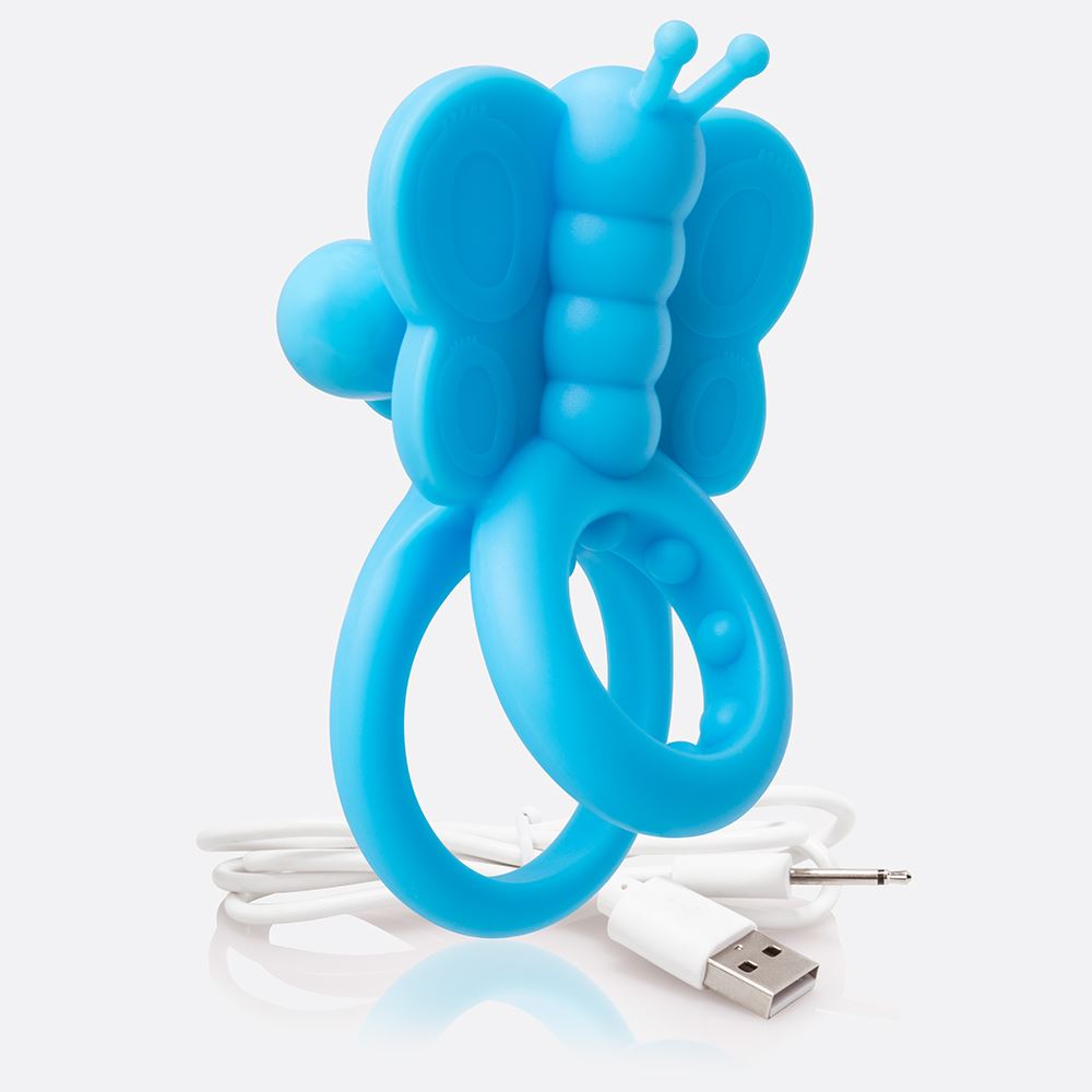 Screaming O Charged Monarch Wearable Butterfly Vibe – Blue