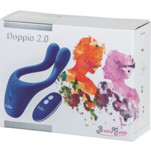 Doppio 2.0 Couples Vibrator with wireless remote control - Blue *FOR UK SALE ONLY*