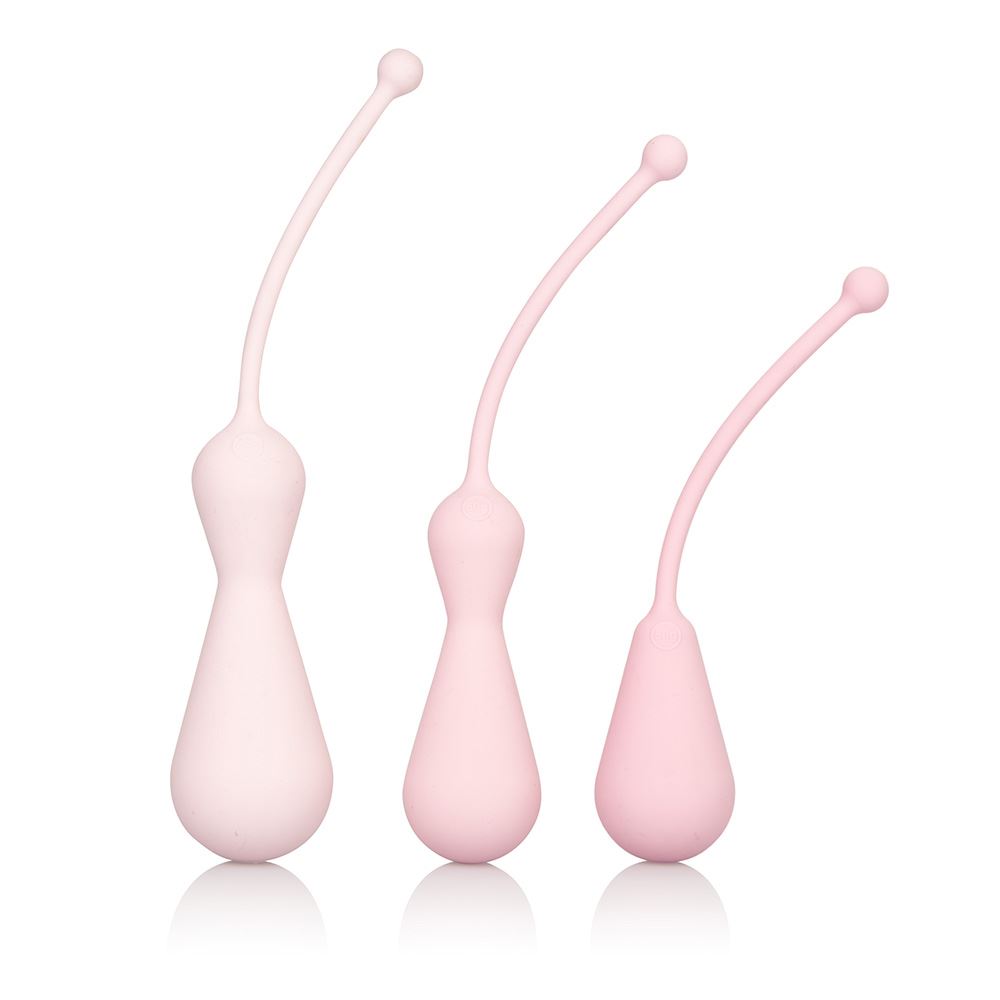 Inspire Weighted Silicone Kegel Training Kit – Pink
