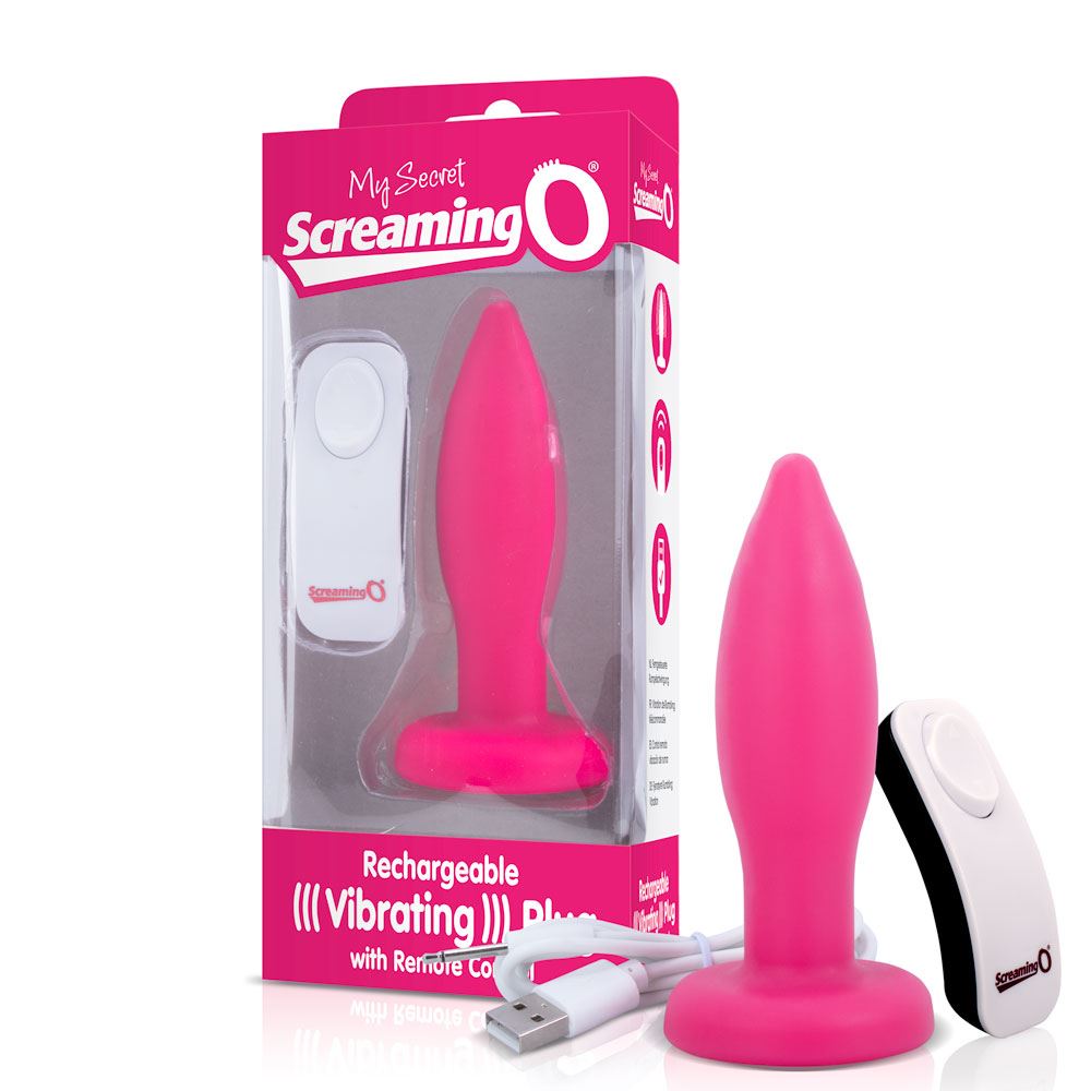 My Secret Screaming O Rechargeable Remote Control Vibrating Plug - Pink