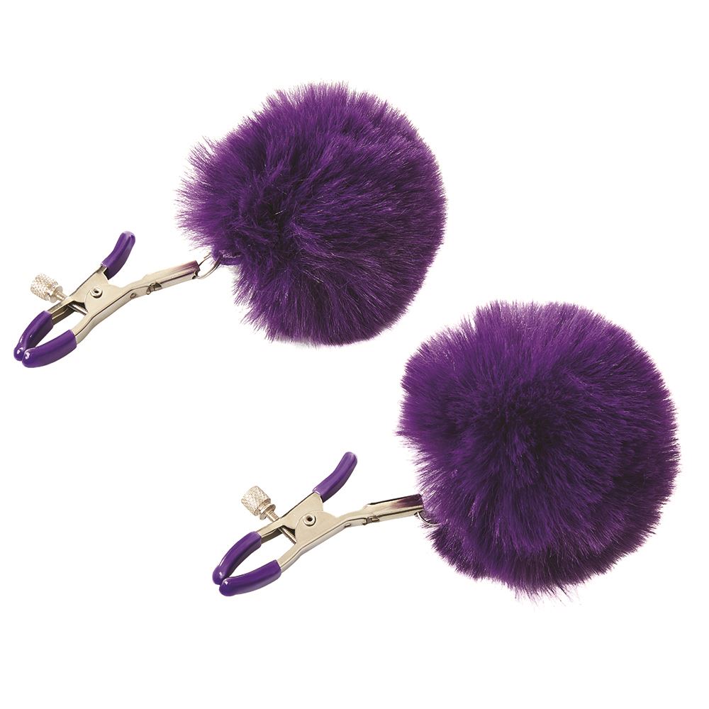 Sincerely Fur Nipple Clips – Purple