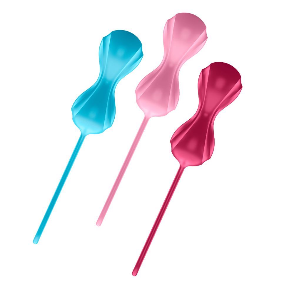 Satisfyer Balls (Set of 3) Double (7 Inch  2.11oz – 3.23oz) (Power Balls – set of 3)