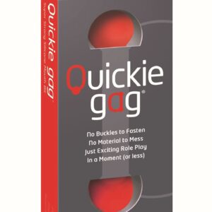 Quickie Gag Mouth Bit - Red (One Size)