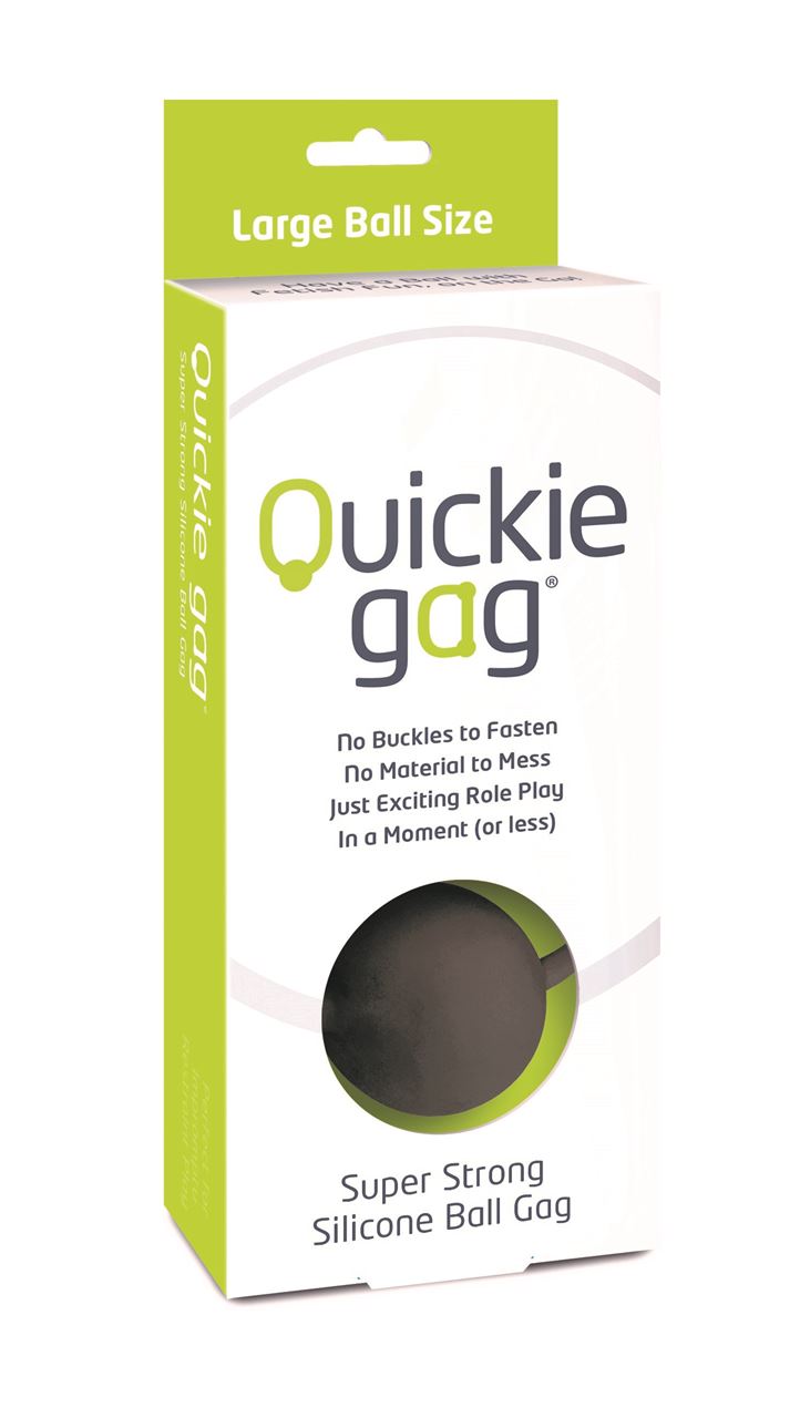Quickie Gag Large Ball – Black