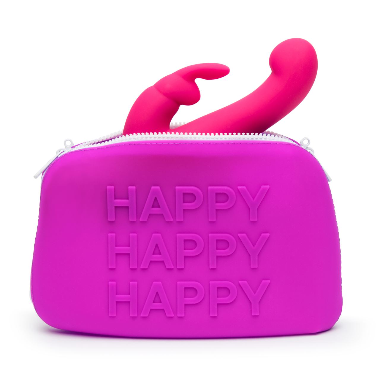 Happy Rabbit HAPPY Storage Zip Bag Large Pink/Purple