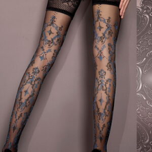 Ballerina 416 Hold Ups Nero (Black) / Blue