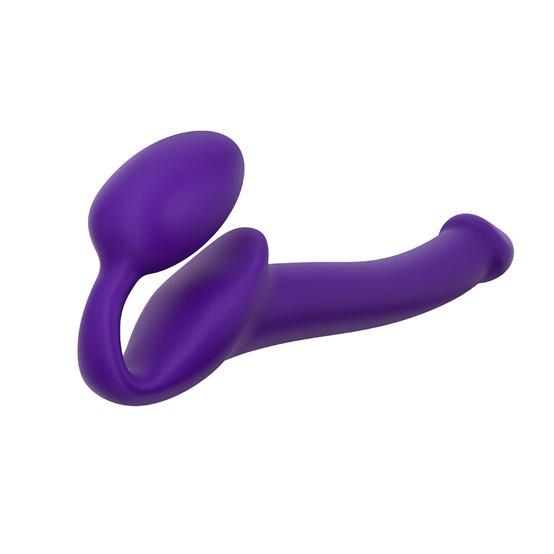 Strap On Me – Semi-Realistic Bendable Strap-On Purple – S