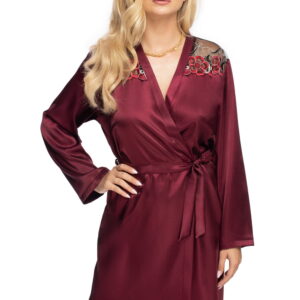 Irall Elodie Dressing Gown Plum