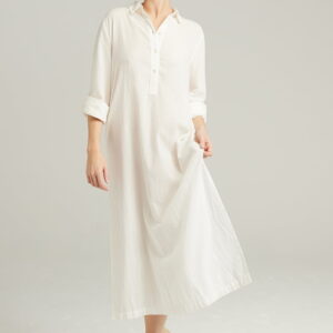 The Maxi Shirt Organic Cotton White