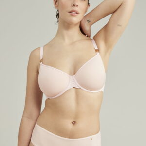 The Stretch Boss Full Cover Bra Blush Pink Up to G Cup