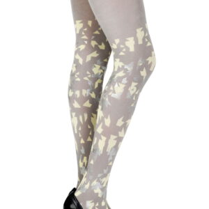 Zohara "Confetti" Grey Print Tights