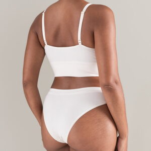 The TENCEL™ High Leg Brief White Sand