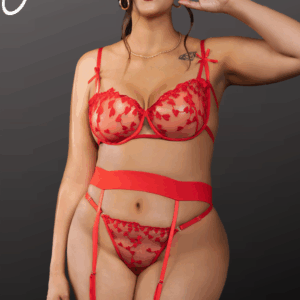 YesX YX845Q Red Bra Set