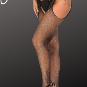 YesX YX850 Sparkly Fishnet Black