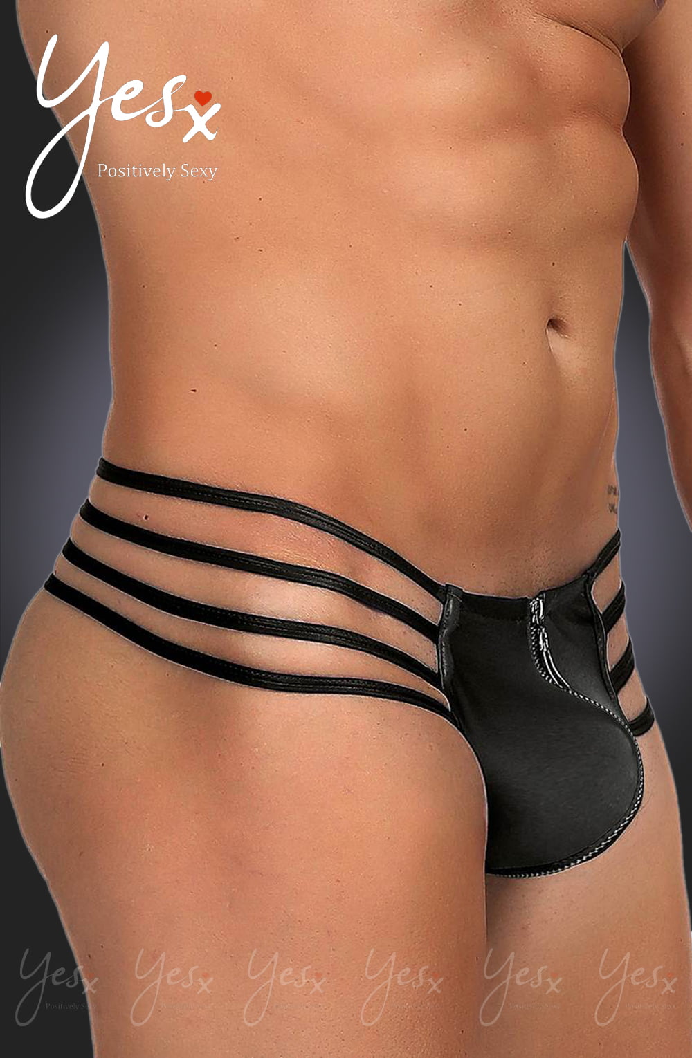 YesX YX971 Men’s Thong Black