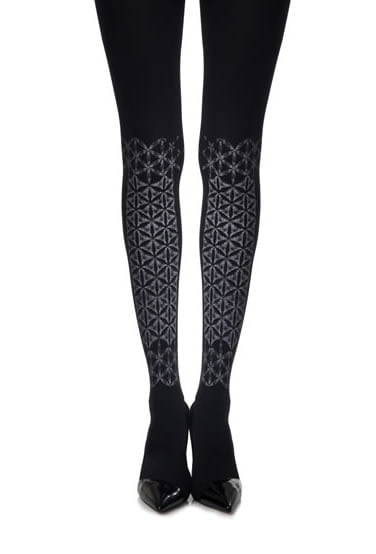 Zohara Frozen Shapes” Print Tights”