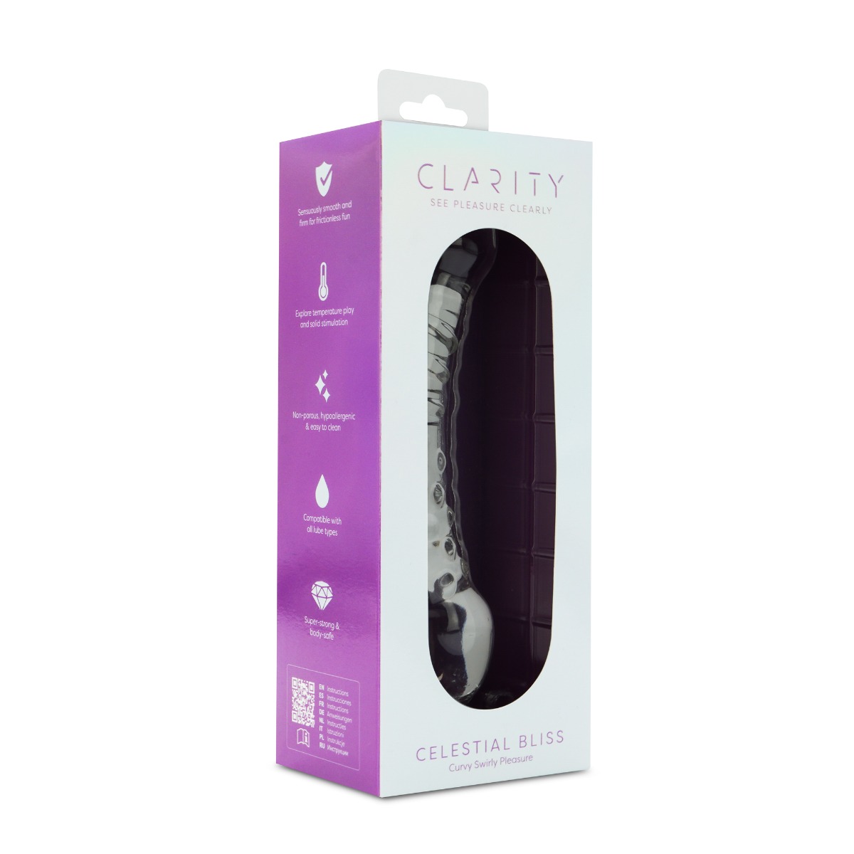 Clarity – Glass Dildo – Celestial Bliss