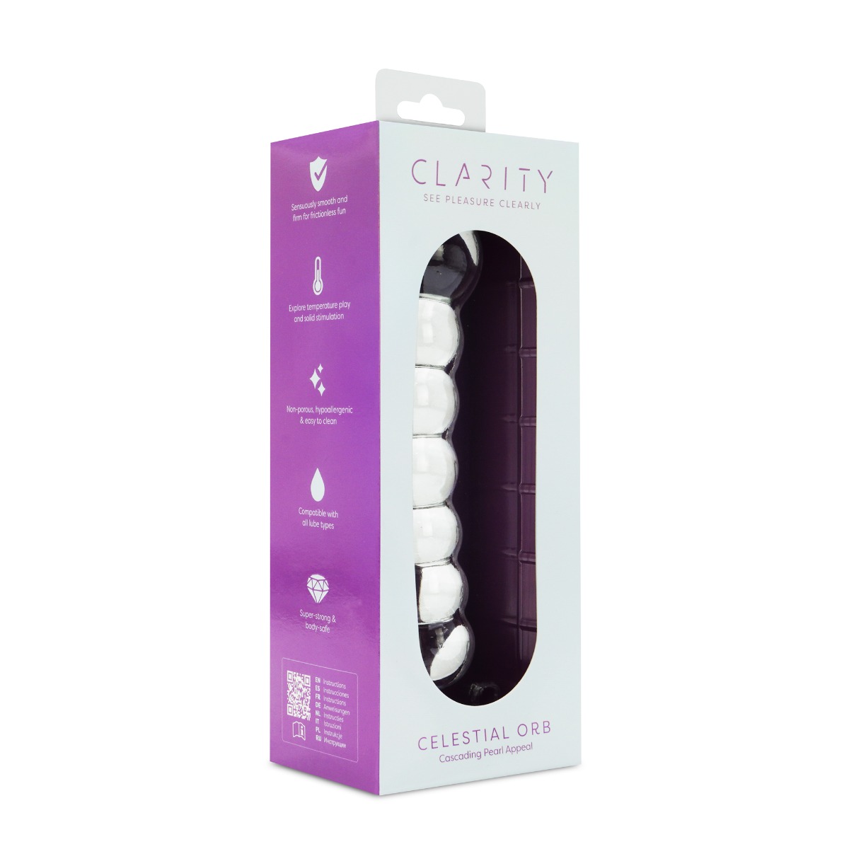 Clarity – Glass Dildo – Celestial Orb