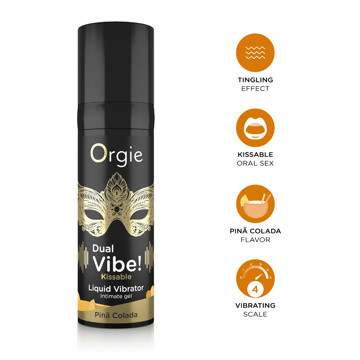 Orgie Dual Vibe – Kissable Liquid Vibrator – Pina Colada