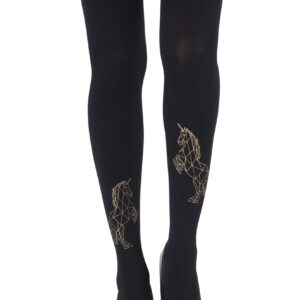 Zohara "Magic Dance" Gold Print Tights