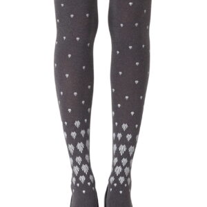 Zohara "Shell Out" Heather Grey Tights