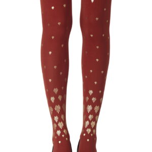 Zohara "Shell Out" Rust Print Tights