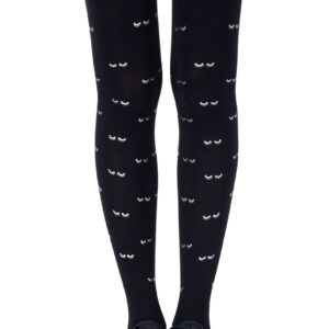 Zohara "Daydreaming" Silver Print Tights
