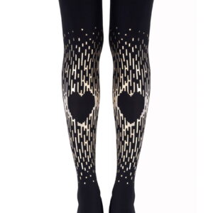 Zohara "Spread The Love" Gold Print Tights