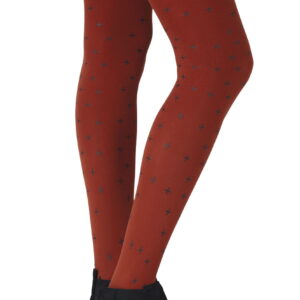 Zohara "You + Me = Love" Rust Tights