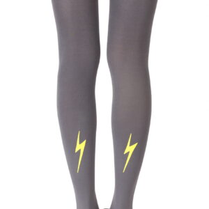 Zohara "Electric Feel" Yellow Print Tights