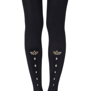 Zohara "Top Gun" Gold Print Tights