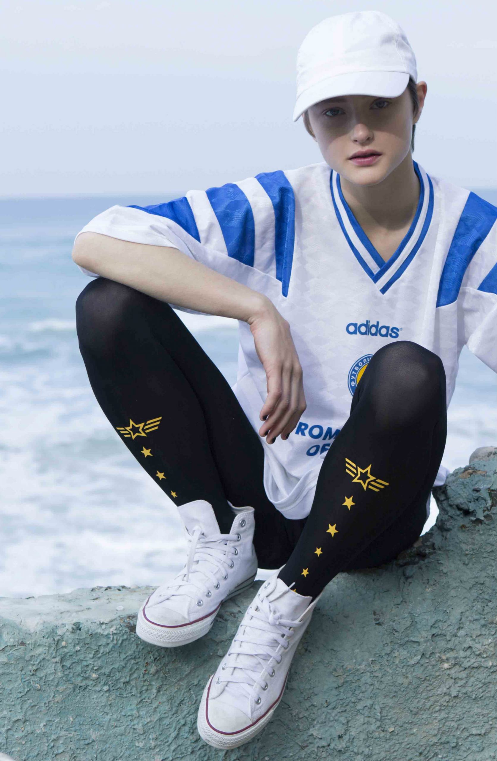 Zohara “Top Gun” Yellow Print Tights