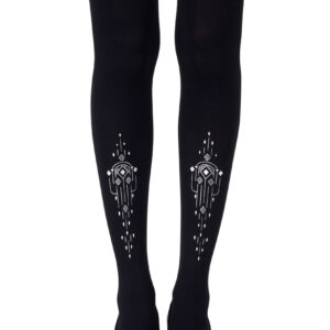 Zohara "Great Gatsby" Black Tights