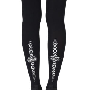 Zohara "Wanderlust" Black Tights