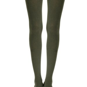 Zohara Heather Green Opaque Tights