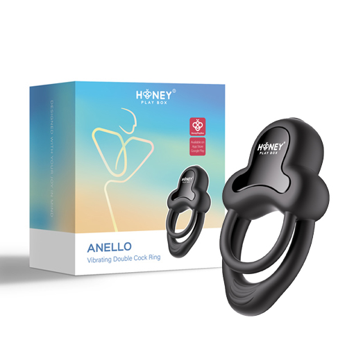 Honey Play Box – Anello – Vibrating Double Cock Ring with Clitoral Stimulator (App Controlled)