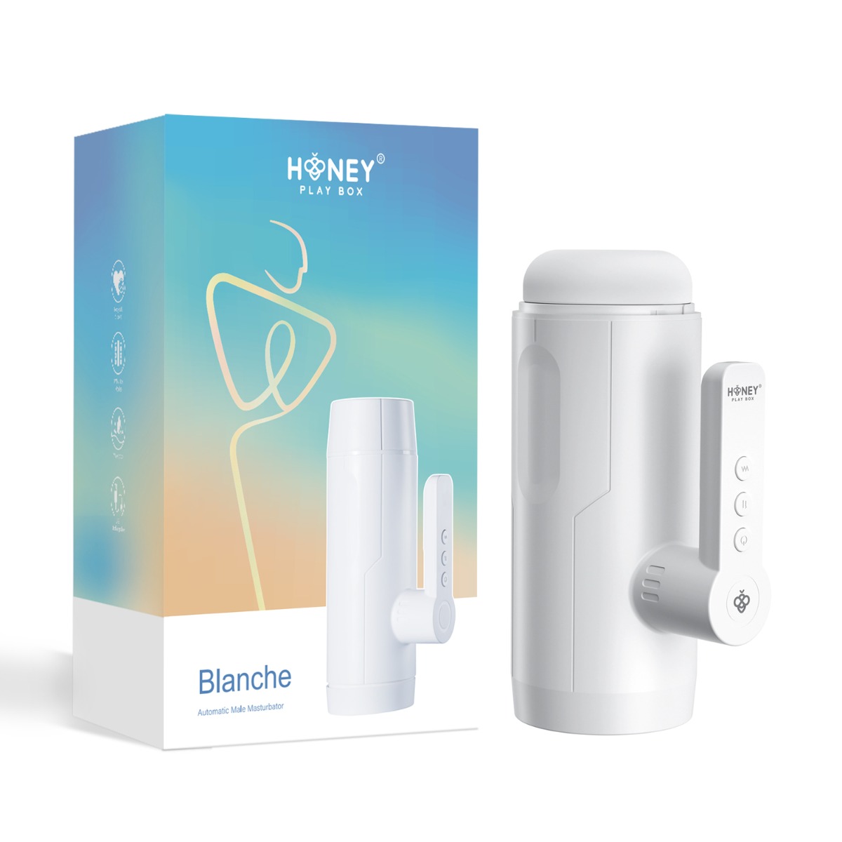 Honey Play Box – Blanche – Thrusting Blowjob Toy (Automatic Male Masturbator)