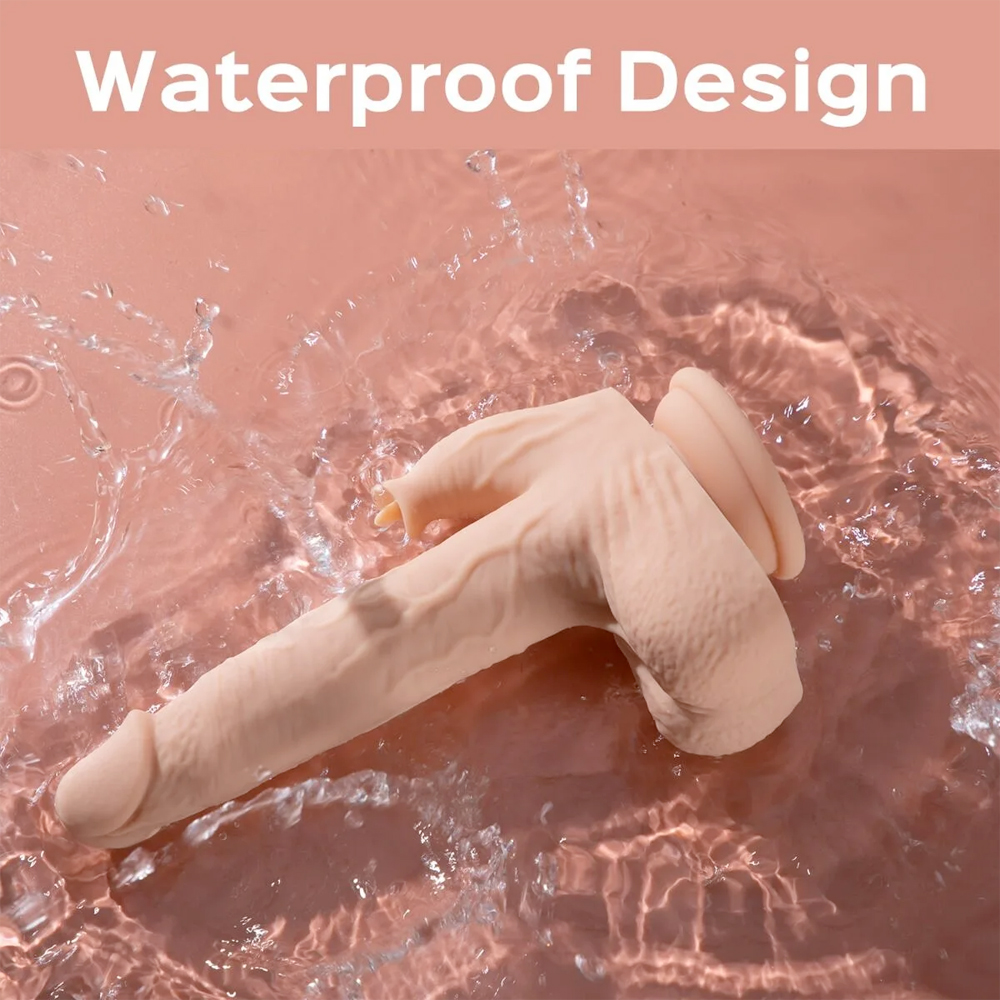 Honey Play Box – Colter – Realistic Thrusting Dildo with Vibrating Licker  8.5″ (App Controlled)