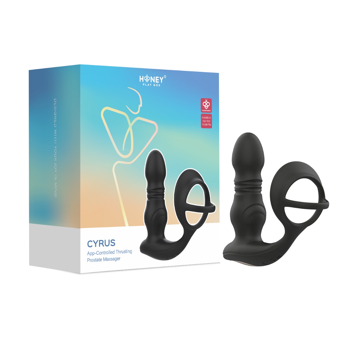 Honey Play Box - Cyrus - Thrusting Prostate Massager with Cock Ring (App Controlled)