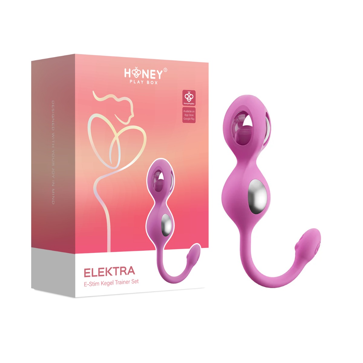 Honey Play Box – Elektra – E-Stim Kegel Training Set (App Controlled)