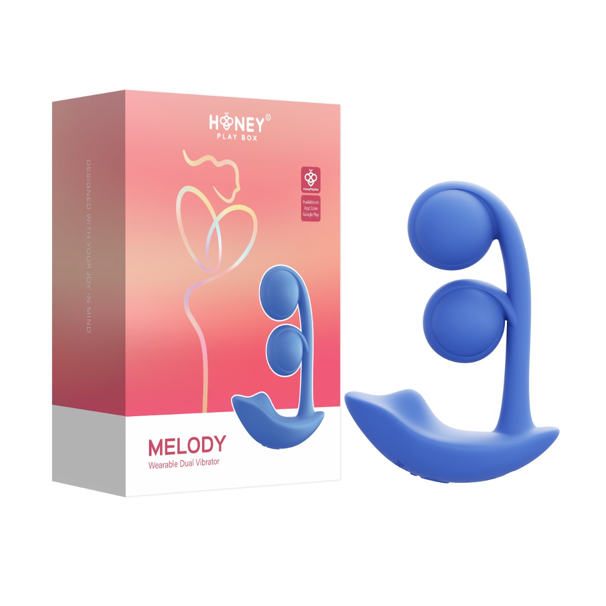 Honey Play Box - Melody - Twin Balls Clit & G Spot Vibrator (App Controlled  Pressure Sensing)