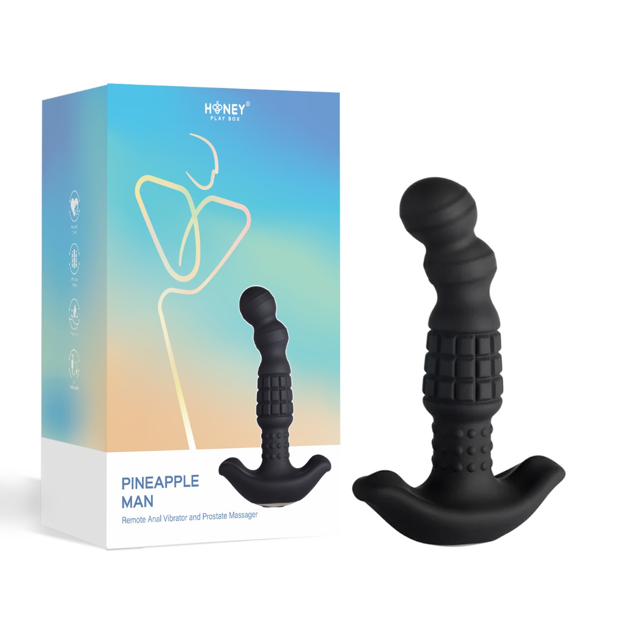 Honey Play Box – Pineapple Man – Rolling Bead Vibrating Prostate Massager