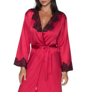 Irall Juniper Burgundy Dressing Gown