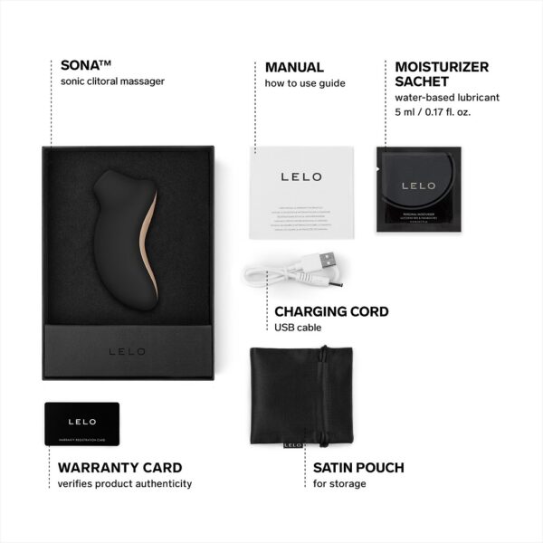 LELO SONA Sonic Clitoral Massager - Black - Image 10