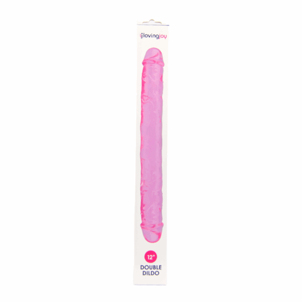 Loving Joy 12 Inch Double Dildo Pink - Image 8