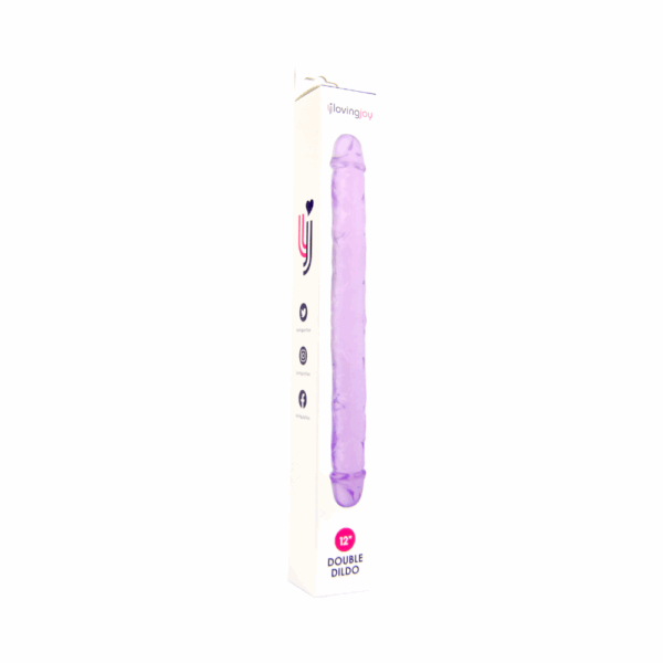Loving Joy 12 Inch Double Dildo Purple - Image 8