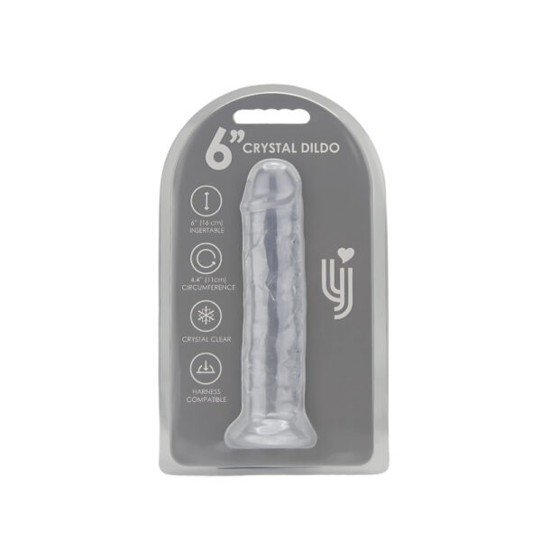 Loving Joy 6 Inch Suction Cup Dildo Clear - Image 6