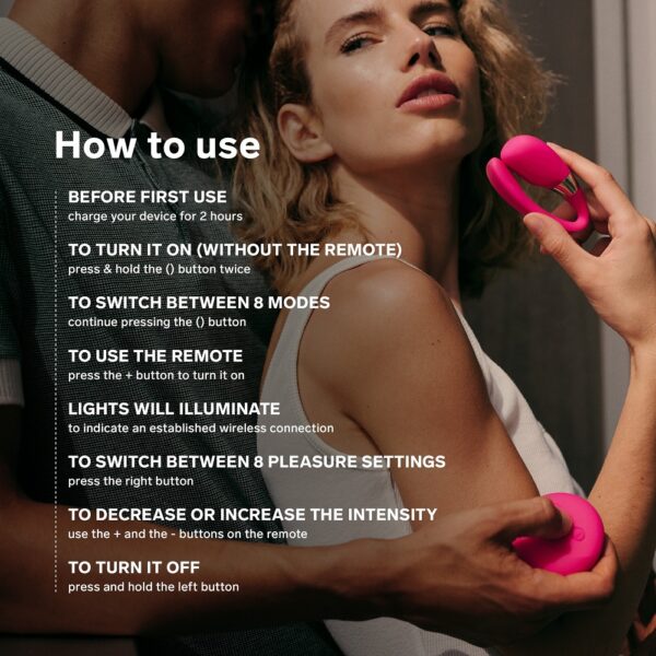 LELO Tiani 3 Couples Massager Deep Rose - Image 6